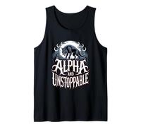 Alpha and Unstoppable Wolf Meme Fearless Sigma Werewolf Tank Top