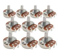 Alpha B250K Mini Pots Metric Split Short Shaft 6.5mm Linear Taper Potentiometers for Electric Guitar Bass (Set of 4)
