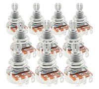 Alpha B500K Mini Pots Metric Split Standard Shaft 9.5mm Linear Taper Potentiometers for Electric Guitar Bass (Set of 10)