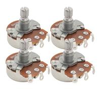 Alpha B500K Pots Metric Split Short Shaft 6.5mm Linear Taper Potentiometers for Electric Guitar Bass (Set of 4)