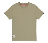 Alpha Backprint Vintage Panel T-shirt - Olive