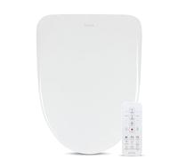 Alpha Bidet UXA Pearl Auto Bidet Toilet Seat in Elongated White | Endless Warm Water | Automatic Lid and Seat | Arced Stainless Steel Nozzle | LED Nightlight | Dryer | Deodorizer | 3 Year Warranty
