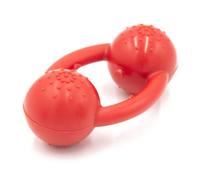 Alpha - Chew - Tough Tug-of-War Pet-Safe Rubber Dog Toy - Choose Your Color - 6" L × 2.5" W × 3.5" H (Red)