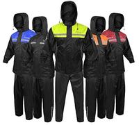 ALPHA CYCLE GEAR Rain Suit - Lightweight Waterproof Rain Gear for Men & Women, Adjustable Protective Rain Jacket and Trouser Suitable for All Sports & Outdoor Activities, Wind Resistant | (X-Large)