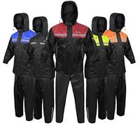 ALPHA CYCLE GEAR Rain Suit - Lightweight Waterproof Rain Gear for Men & Women, Adjustable Protective Rain Jacket and Trouser Suitable for All Sports & Outdoor Activities, Wind Resistant | (Small)