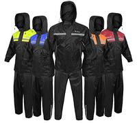 ALPHA CYCLE GEAR Rain Suit - Lightweight Waterproof Rain Gear for Men & Women, Adjustable Protective Rain Jacket and Trouser Suitable for All Sports & Outdoor Activities, Wind Resistant | (Small)