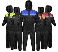 ALPHA CYCLE GEAR Rain Suit - Lightweight Waterproof Rain Gear for Men & Women, Adjustable Protective Rain Jacket and Trouser Suitable for All Sports & Outdoor Activities, Wind Resistant | (Medium)