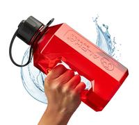 Alpha Designs 1.6 Litre Large Gym Water Bottle Drinks Water Jug - Red