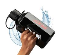 Alpha Designs | 1.6 Litre Water Bottle | Large Drinks Water Jug | Gym, Holiday, Travel | Beast Black