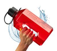 Alpha Designs | 2.4 Litre Water Bottle Gym Water Bottle | Large, Reusable, BPA Free & Leakproof | Red