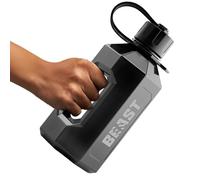 Alpha Designs Beast 1.6 Litre Water Bottle - Large Drinks Water Jug - Eddie Hall Merch - Gym, Holiday, Travel - Black