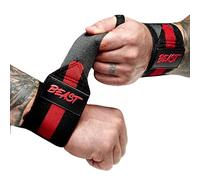 Alpha Designs - Beast Gym Wrist Supports 2 Pack Lifting Straps with Thumb Support - Wrist Wraps for Weight Lifting