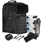 Alpha Designs - Eddie Hall's Operator Cool Bag Tactical Backpack with Meal Prep Accessories 45L - 3 x Meal Boxes