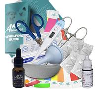 Alpha Dog Best Value Whelping Kit Puppies, comes with whelping guide, pet birthing supplies - (2222 + Pet Life Drops)