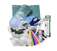 Alpha Dog Puppy & Kitten Whelping Kit - Complete Birthing & Queening Set Bulb Aspirator, Scissors, Thermometer, ID Bands, Newborn Supplies - Full Puppy/Cat Welping Kit (2222)