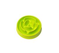 ALPHA DOG SERIES Non-Slip Maze Puzzle Bowl Slow Feeder Interactive Stop Bloat Stop Gas Improve Digestion Dog Bowl for Small and Medium Dogs (Green, Flower)