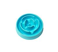ALPHA DOG SERIES Non-Slip Maze Puzzle Bowl Slow Feeder Interactive Stop Bloat Stop Gas Improve Digestion Dog Bowl for Small and Medium Dogs (Blue, Flower)