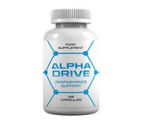 Alpha Drive Food Supplement with L-Arginine, Botanical Extracts Including Tribulus, Fenugreek, Maca & Ginseng - Vegetarian Capsules - 60 Capsules