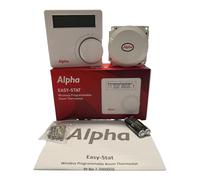 Alpha Easy-Stat Wireless Programmable Thermostat 7.2000050, Alpha RF Digital Heating Controller, 7-Day Boiler Control for Alpha E-TEC, EVOKE & INTEC Models - Hanicks