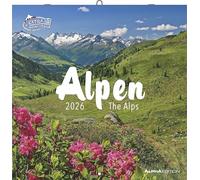 Alpha Edition - Alpen 2026 Broschürenkalender, 30x30cm, Wandkalender mit Platz für Notizen und Termine, Aufnahmen der Alpen, Monatsübersicht und Ferientermine DE/AT/CH: The Alps