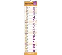 Alpha Edition - GROSSDRUCK Strip Planner XL Calendar 2026 - 15 x 64 cm - Wall Planner - Ideal for Seniors, Office & Family - Large Kitchen Calendar with Holidays (DE/AT/CH) & Moon Phases