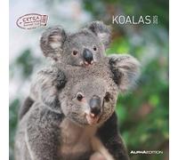 Alpha Edition - Koalas 2025 Brochure Calendar, 30 x 30 cm, Wall Calendar with Space for Notes and Appointments, Motifs of Cute Koalas, Monthly Overview and Holiday Dates DE/AT/CH