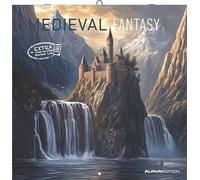 Alpha Edition - Medieval Fantasy 2026 - Wall Calendar 30 x 30 cm with Medieval & Fantastic Motifs, 6-Language Brochure Calendar for Medieval Fans, Role Players & Fantasy Lovers