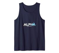 Alpha Energy: Electrifying Power for Modern Innovators Tank Top, Men, Navy, XL