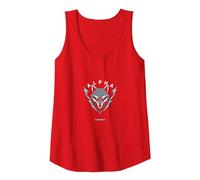 Alpha Energy: Fierce Wolf Emblem for Power Seekers Tank Top, Women, Red, S