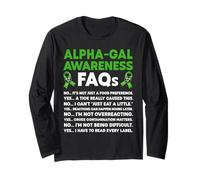 Alpha Gal Syndrome Warrior Long Sleeve T-Shirt