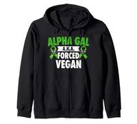 Alpha Gal Syndrome Warrior Zip Hoodie