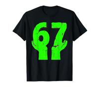 Alpha Gen 6 7 Mindset Bold Numbers Graphic T-Shirt