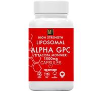 Alpha GPC & Bacopa Monnieri 1500mg | 120 Capsules High Strength Liposomal Max Absorbtion Alpha-GPC Choline Supplement Memory, Focus Brain Support