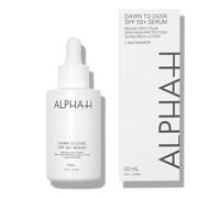 ALPHA=H | Dawn to Dusk - SPF 50+ Serum | Broad-Spectrum Sunscreen Lotion with Niacinamide | A Near-Weightless Sunscreen That Doubles as A Skin-Smoothing Serum | 50mL [Imperfect Box]