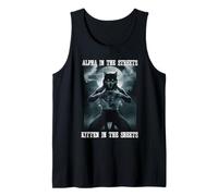 Alpha In The Streets Kitten In Sheets Alpha Wolf Werewolf Tank Top