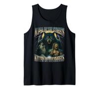 Alpha in The Streets Kitten in The Sheets Funny Wolf Meme Tank Top