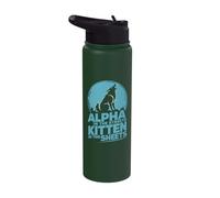 Alpha in The Streets Kitten in The Sheets Stainless Steel Insulated Water Bottle