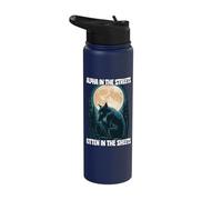 Alpha in The Streets Kitten in The Sheets Stainless Steel Insulated Water Bottle