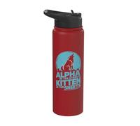 Alpha in The Streets Kitten in The Sheets Stainless Steel Insulated Water Bottle