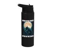 Alpha in The Streets Kitten in The Sheets Stainless Steel Insulated Water Bottle