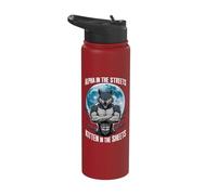 Alpha in The Streets Kitten in The Sheets Stainless Steel Insulated Water Bottle