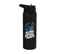 Alpha in The Streets Kitten in The Sheets Stainless Steel Insulated Water Bottle