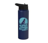 Alpha in The Streets Kitten in The Sheets Stainless Steel Insulated Water Bottle