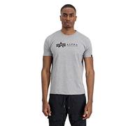 Alpha Industries Mens Label T 2 Pack in Multicolour Cotton - Size Large