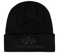 Alpha Industries 3D Beanie Headwear for Men Size onesize - black