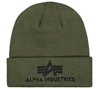 Alpha Industries 3D Beanie Headwear for Men Size onesize - dark green