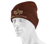 Alpha Industries 3D Beanie Hat - Powder Brown