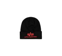 Alpha Industries 3D Beanie Headwear for Men Size onesize - black/red