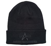 Alpha Industries 3D Beanie Knitted Acrylic Hat for Men Black
