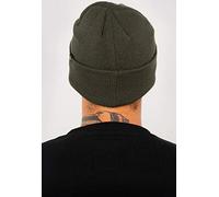 Alpha Industries 3D Beanie Knitted Acrylic Hat for Men, Dark Green, Talla Única
